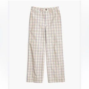 Emmett Wide-Leg Crop Pant in Rainbow Windowpane